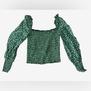 Reformation square neck blouse